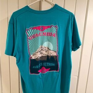 Columbia Turquoise Outdoor Graphic Tee